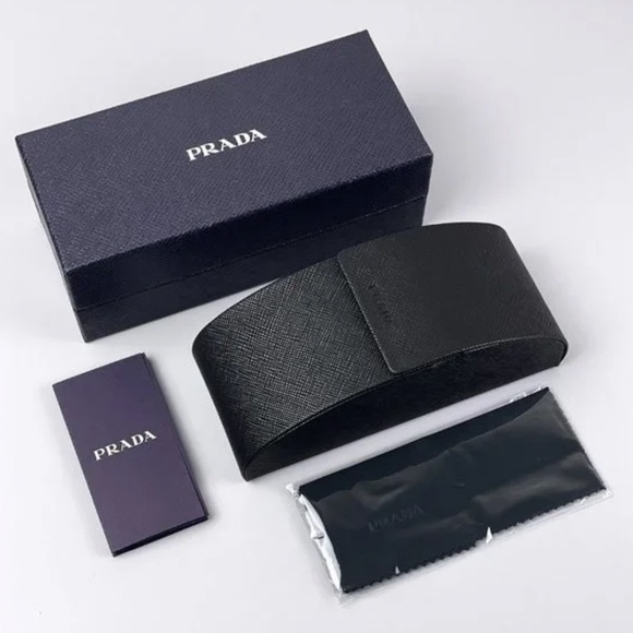 NEW PRADA SQUARE PR A52S 15N01T SUNGLASSES PRA52S 15N01T GOLD SPR A52 WOMEN - Picture 6 of 6